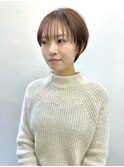 透明感カラー 似合わせカットボブ ケアブリーチ インナーカラー