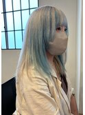 デザインカラー　シルバー×ブルー【池袋】