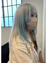 ラべリー 池袋(LOVELEY)&nbsp;デザインカラー　シルバー×ブルー【池袋】