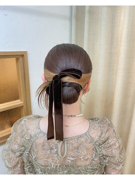 ソノ(sono) タイトヘア　カチモリヘア　シニヨン　参列ヘア