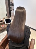 ラテブラウン×髪質改善トリートメント