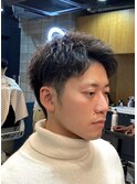 ツーブロックショート