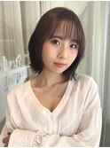 シースルーバング×外ハネボブ［ボブ/外ハネボブ/学割］