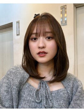 ベル 銀座並木通り店(Belle) 愛されシースルーバング×ミディアムレイヤー