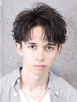 フレイバ 吉祥寺(FLAVA)&nbsp;シャドウパーマ フェザーパーマ メンズショート センターパート