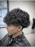 波巻きパーマ