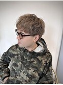 刈り上げセンターパート/波巻きツイストスパイラル/橿原