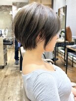 アフロート トウキョウ(AFLOAT TOKYO)&nbsp;前下がりひし形ショートボブ30代40代50代くびれヘア丸顔面長銀座