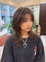 アース 宮崎昭栄店(EARTH) 韓国風レイヤーミディ × 透明感グレージュ
