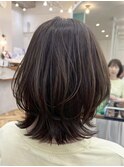 20代30代40代◎ミディアムレイヤーボブくびれウルフカット