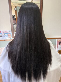 ヘアー オリナス(hair ORINAS)の写真/いつもの朝のお手入れが簡単に!髪質改善トリートメント配合で柔らかく艶のある髪へ☆縮毛矯正/ストレート