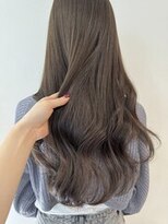ユーフォリア 青山(Euphoria)&nbsp;ミルクティーベージュミディアムヘアラベンダーカラー薄め前髪◎