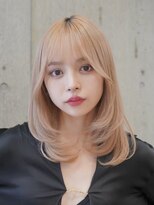サンクマーケット 渋谷(cinq MARKET) ブリーチダブルカラーミルクティーベージュミルクティーカラー