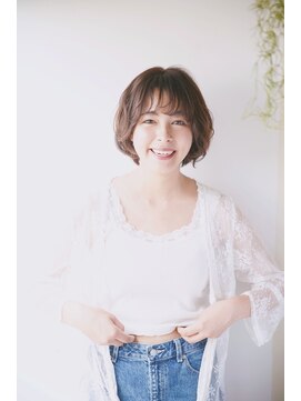 エシカル(ethical) ラフカールのショートボブ