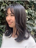 20代30代フェミニンロング 顔周りこだわり小顔 ふわミディ