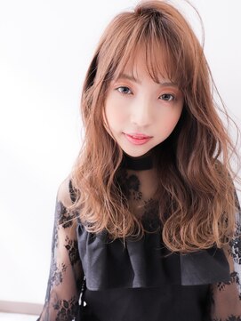 ヘアーカラープラス 都賀店(PLUS) 甘辛MIXウェーブミディ