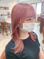 テトラ バイ ネオリーブ 横浜西口店(tetra by neolive)&nbsp;顔まわりレイヤー×ペールピンク＊*【横浜/横浜駅】