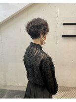 ハルキ ミナト ジャパン オオサカ(HARUKI MINATO japan OSAKA)&nbsp;40代50代小顔似合わせカットくびレイヤーエモージュ大人可愛い