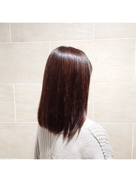 オナー(honor) 20代30代40代艶感ストレートアッシュグレージュ透明感ミディアム