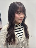 ブリーチなしカラー ゆるふわロング ニュアンスカラー