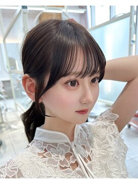 アフロートリノ(AFLOAT Leino) 大人可愛い結んでも可愛い顔まわりカット　前髪銀座顔周りカット