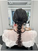 ローポニー編みおろしヘア【清板】