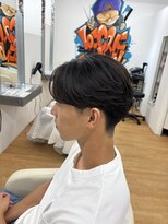 ビカム 名駅(become)&nbsp;ニュアンスパーマ×メンズセンターパート/名古屋/名駅