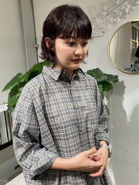 クリアーオブヘアー 栄南店(CLEAR of hair) ボブパーマ×ワインレッドカラー/osumi