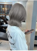 黒髪ボブルフネビージュ小顔ワンレン