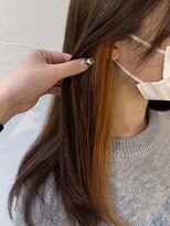 アジールヘア 池袋東口店(agir hair)&nbsp;ブリーチインナーオレンジカラー池袋