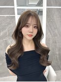 レイヤーカット韓国ヘア