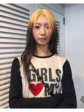 レコ 渋谷(LECO) ブリーチデザインハイレイヤーシャギーウルフスタイル