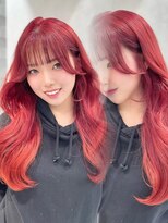 ジーナ 名駅(XENA.)&nbsp;《LUNA》ブリーチカラー/ワインレッド/透明感カラー