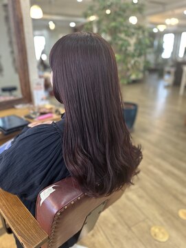 ヘア カンパニー トワ 千葉店(TOWA) 夏に!!チェリーブラウン×ロング!