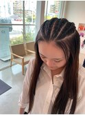 コーンロウ/ヘアセット