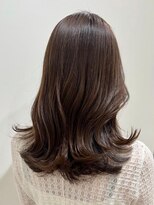 アールヘアーデザイン 千種(r hair design)&nbsp;ゆるふわロングベージュカラーブリーチしない透明感カラー