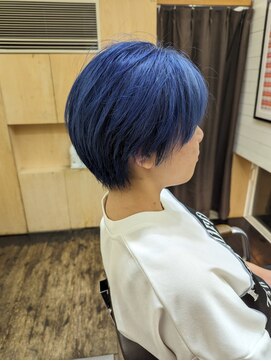 ヘアーギャラリー インディ(hair gallery indy) ハンサムショート/ハンサムマッシュ/ネイビーブルー
