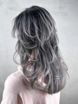 アルバム 渋谷パルコ(ALBUM) ロング美髪韓国ヘア顔周りレイヤーホワイトベージュ_ba542351