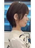 ショートカットxひし形ショートボブ×前髪あり20代30代40代