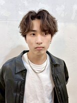 ファルベ(Farbe) スパイキーショート ブルーブラック フェザーパーマサーフカール