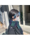 フェイスフレーミング/ペールブルー/ショート