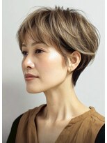 ハーツ(Heart's) 白髪ぼかし/イメチェンヘアスタイル/前髪カタログ/ショートボブ