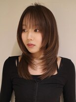 ジアン テラス(GIEN TERRASSE)&nbsp;レイヤーカットナチュラルレイヤー韓国レイヤー韓国ヘア/岸本