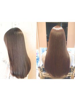 今までの自分史上最高の艶髪に…♪ダメージレスにこだわり、髪に優しい薬剤を取り揃えています☆