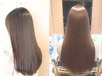 メリーランド 自由が丘(MerryLand)の写真/今までの自分史上最高の艶髪に…♪ダメージレスにこだわり、髪に優しい薬剤を取り揃えています☆