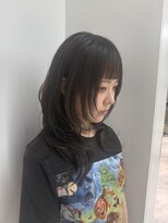 ロンドルピナス 小倉(Lond Lupinus) ミディアムヘア暗めカラー/デザインカラー/フェイスフレーミング