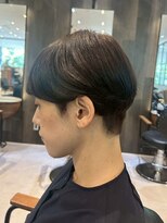 ダブル(W) インナーカラー/ブルー/イヤリングカラー