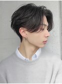 毛流れセンターパート 曲がる縮毛矯正
