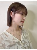 ぱつっとボブ