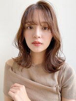 トゥーナ 表参道(tona) ミディアムレイヤー、外ハネボブ、グレージュ、脱白髪染め☆